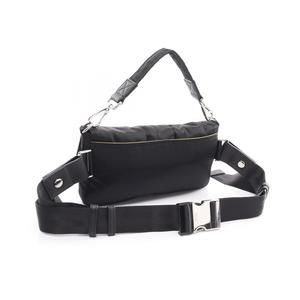 Fendi Bag Leather Bucket Black Nylon Bag Porter Waist